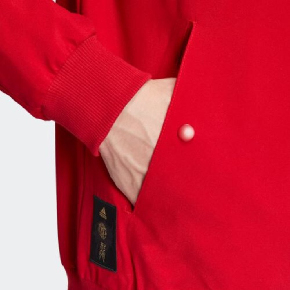 Adidas MANCHESTER UNITED CNY Bomber JACKET Red BN - Picture 7 of 11